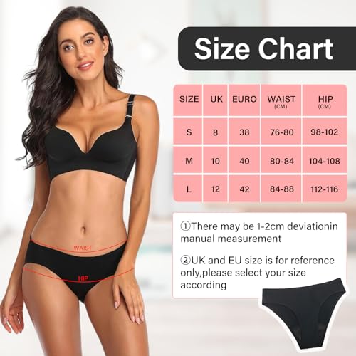 Audasi Perioden Bikinihosen für Damen Perioden Bademode zum Schwimmen Dünne und saugstarke Menstruationsunterwäsche Mädchen Schwarz Perioden Bikinihosen für Mädchen Teenager Frauen (M)