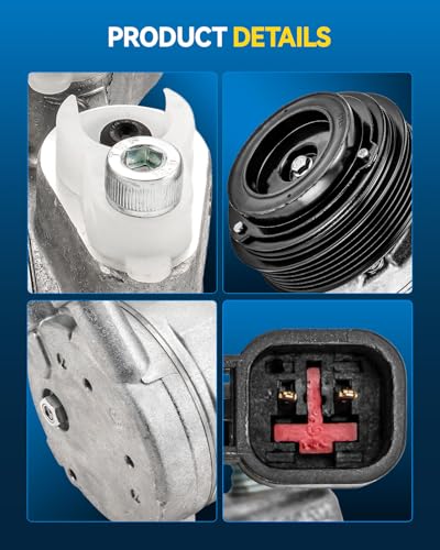 Image of PHILTOP 9L8Z19703A Air Conditioner AC Compressor with Clutch for Ford Escape 2008-2012 3.0L, Mercury Mariner 2007-2011 3.0L, Mazda Tribute 2008-2011 3L