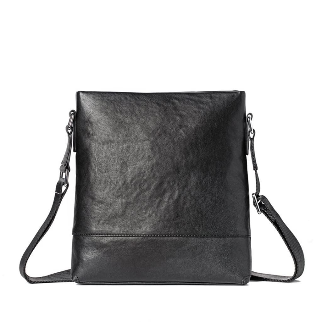 Sac en cuir mince petit sac à bandoulière décontracté de messager urbain