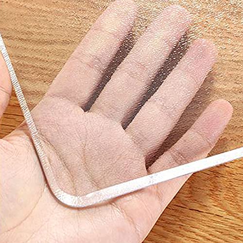 Cubrir de Mesa de Plástico Transparente,Manteles Impermeable de PVC,Tapete de Mesa Anti Calor,Protector Antideslizante para Mesita de Noche,Cocina Gabinete Estera Cuttable (1mm/0.04in,40*50cm) Cover