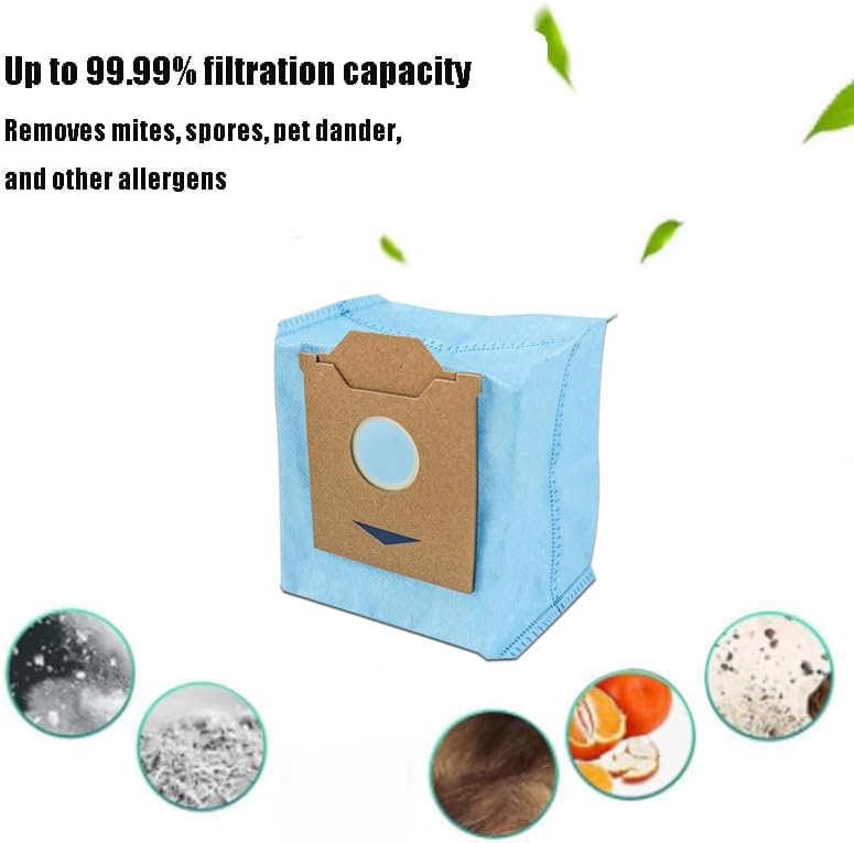 6 Sacchetti Polvere Per Aspirapolvere Robot Yeedi Cube E CC - Tessuto Multistrato Antiodore, Ricambio - 2
