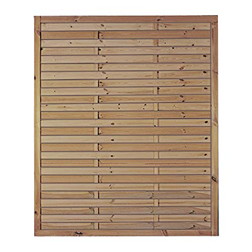 Klassischer Lamellenzaun/Gartenzaun mit den Maßen 150 x 180 cm (Breite x Höhe) aus druckimprägniertem Kiefer/Fichte Holz \"Hamburg\" Klassischer Lamellenzaun/Gartenzaun mit den Maßen 150 x 180 cm (Breite x Höhe) aus druckimprägniertem Kiefer/Fichte Holz \"Hamburg\"