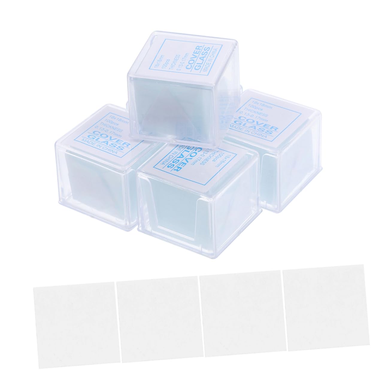 iplusmile 2000pezzi Vetrini Microscopici Coprioggetti Per Laboratorio e Studio Scientífico Compatibili Con Diversi Modelli Di Microscopi
