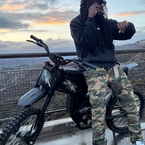 Image of GT73 Electric Dirt Bike for Adults Teens, Upgraded 2400W Ebike with 36.4AH Dual Battery, 25 Inch Motorcycle Tires, Max 37 MPH & 85 Mile Long Range, Dual Hydraulic Brakes & Full Suspension