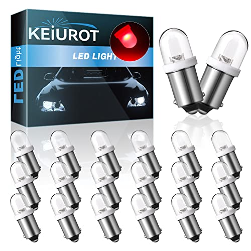 Image of Keiurot GE44 47 756 755 Bulb for Pinball Led Bulbs Pinball Machine Light Bulb Lamp 1893 1895 1847 Bulb BA9S 6.3V 6V Led Bulbs Red Pack of 20