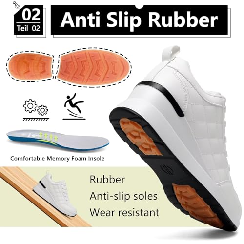 Wedge Sneakers for Women, Non-Slip Breathable High Heels for All Seasons3