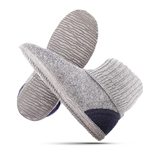 GIESSWEIN Hüttenschuhe Kramsach Adults - Warme Filz-Hausschuhe für Damen...