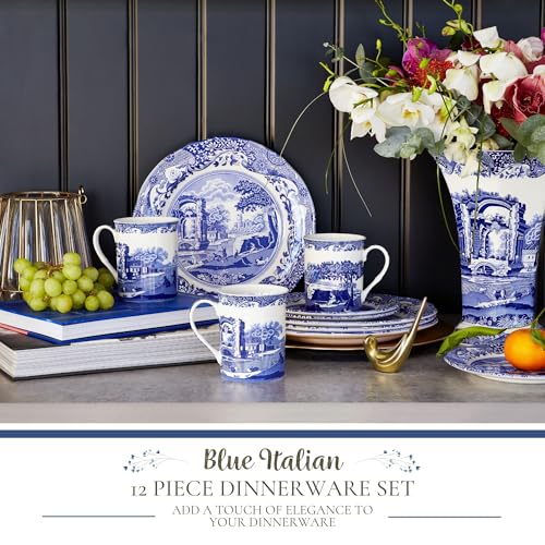 【8枚セット】美品！Spode Blue Italian 青白い風景画 大皿 Amazon.com: Spode: Blue Italian