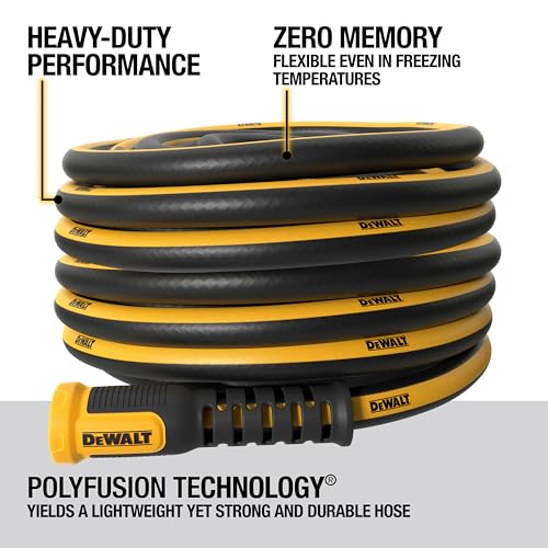 DEWALT Professional Grade Heavy Duty Garden Hose 50 Feet x 5/8 Inch