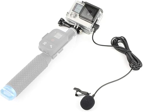 Miniatura 9 de SOONSUN Carcasa protectora de esqueleto con hebilla de liberación rápida + micrófono con clip de solapa de 6.5 pies para cámara GoPro Hero4 Hero 4