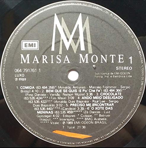 Marisa Monte - Lp Marisa Monte - 1989