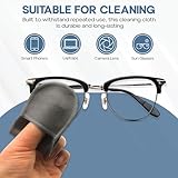 Basesit Eyeglass Cleaner 4 Pack, Eyeglass Cleaning Wipes, Lens Cleaner, Anti-Scratch, Screen Cleaning Cloth, Eyeglass Cleaning Cloths, Lens Wipes (Blue/Gray) - Image 4