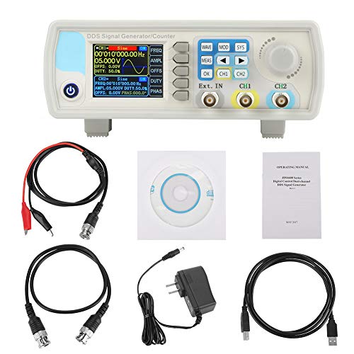 Image of Generator, JDS6600 60MHz DDS Multi-Functional Function Generator Digital Control Sine Frequency Arbitrary Waveform Generator Counter Frequency Meter Pulse Source Generators(15MHz