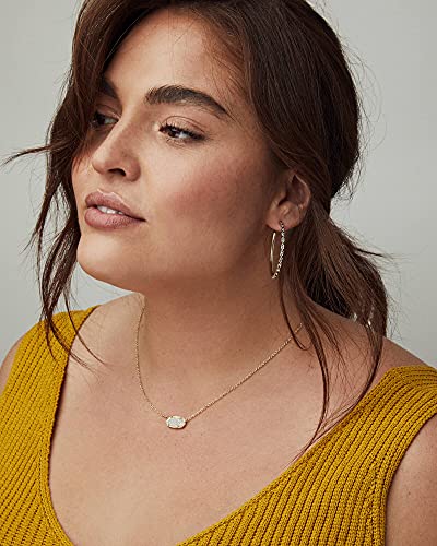 Kendra Scott Gift Bundle, Elisa Adjustable Length Pendant Necklace, Elaina Adjustable Chain Bracelet, And Ellie Stud Earrings For Women, Fashion Jewelry, 14K Gold Plated, Iridescent Drusy #TOP4