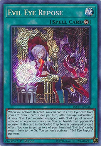 Amazon.com: Yu-Gi-Oh! - Evil Eye Repose - INCH-EN036 - Secret Rare