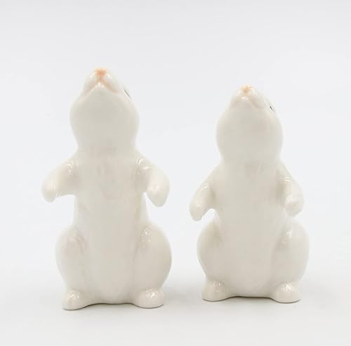 Miniatura 2 de 21011 Hugging Rabbits Salero y pimentero Blanco
