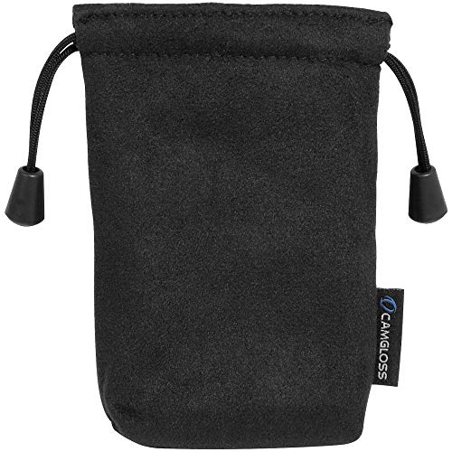 Camgloss Media - Bolsa protectora para cámaras (microfibra, 70 x 100 mm), color negro