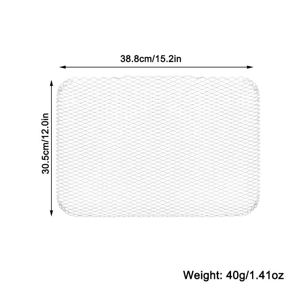 20 piezas de malla de parrilla de barbacoa de 38,8 x 30,5 cm, malla de parrilla de barbacoa, forro de malla duradera para barbacoa, alfombrillas de malla de aluminio para carbón, gas, parrilla