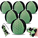 Soulchen 6 Packs Juggling Balls Set for Beginners Juggling Bean Bags Durable Juggle Ball Kit for Beginners and Professionals(Black Green)