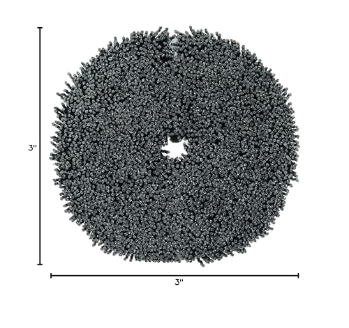 Image of Weiler 86111 3 inch Burr-Rx Maximum Density Miniature Disc Brush, .055 /80 CG Crimped Fill, Made in the USA