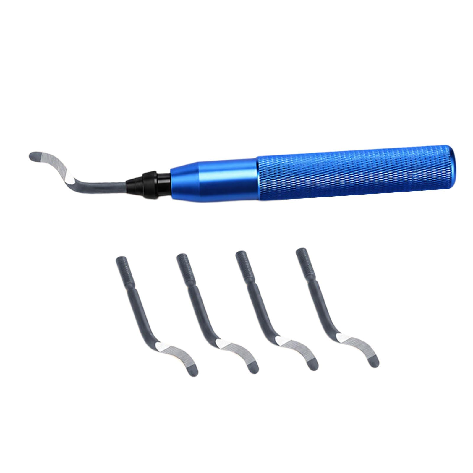 Carotoe Blue/Dark Deburring Tool With Steel Rotatable Burr Removal Reamer Tool For Resin Metal Pvc Pipe And Metal Deburring