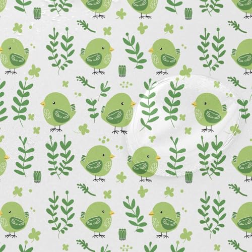 Rideau de douche oiseau vert émeraude en polyester lavable 168x183cm - 5