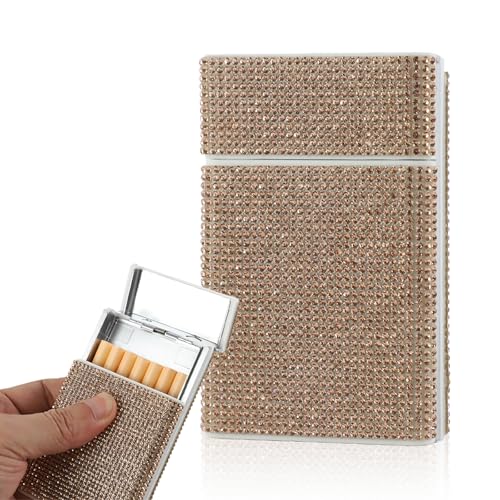 Kytpyi Etui Cigarette, Étanche à l’humidité Résistant à la transpiration Diamant Boite a Cigarette pour 20 Cigarettes Minces, pour Vie Quotidienne,...
