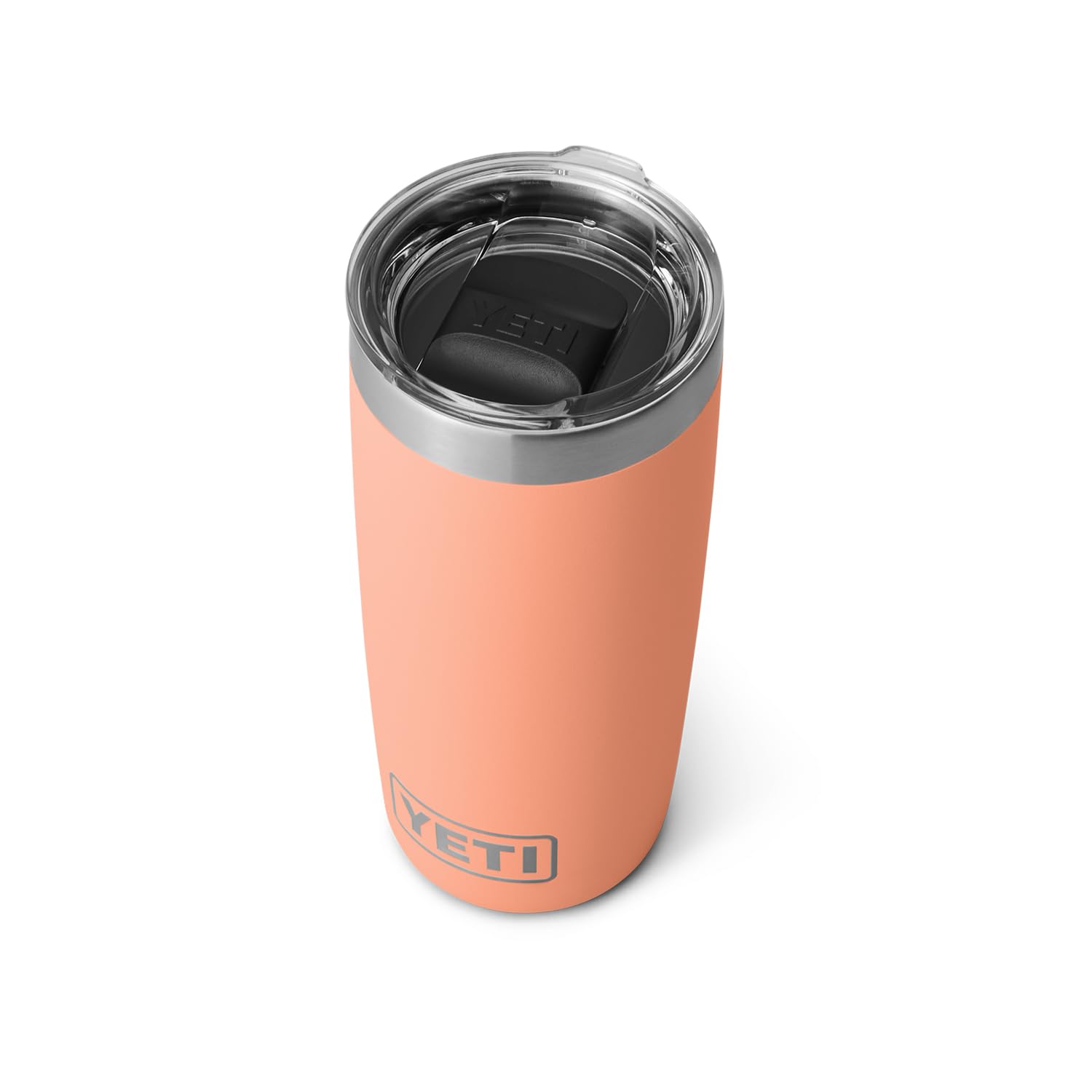 YETI Rambler 10 oz Tumbler, Stainless Steel, Vacuum Insulated with MagSlider Lid, Lowcountry Peach