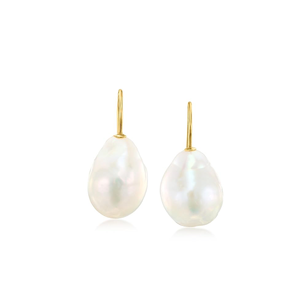 Amazon.com: Ross-Simons 11-12mm Cultured Baroque Pearl Drop Amazon.com: Ross-Simons 11-12mm Cultured Baroque Pearl Drop