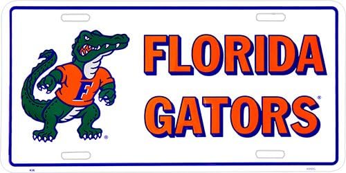 Hangtime University of Florida - Florida Gators - Embossed Metal auto tag