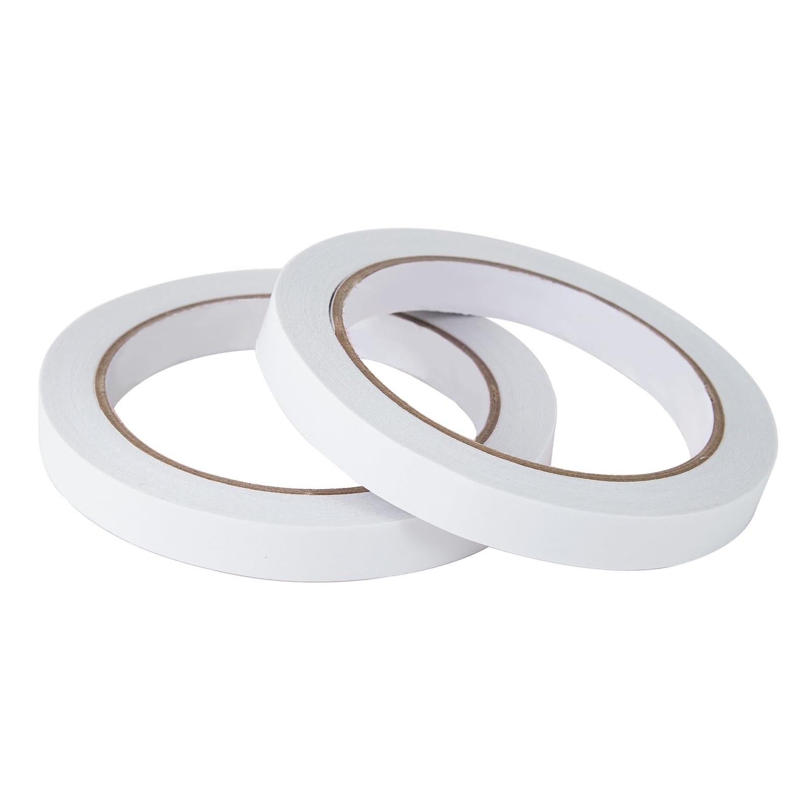 1/2" 2 Rolls Double Sided Adhesive Sticky Tape for Arts, DIY, Crafts, Photography, Scrapbooking, Card Making, Gift Wrapping, Office School Stationery Supplies, Home Supplies(Width: 12mm)