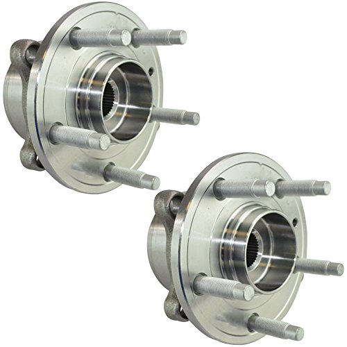 Image of TRQ Left and Right Wheel Bearing and Hub Assembly Set 2 Piece Compatible with 2011-2012 Ford Explorer 2013-2019 Explorer Police Package Steel Wheels 2013-2019 Police Interceptor Utility