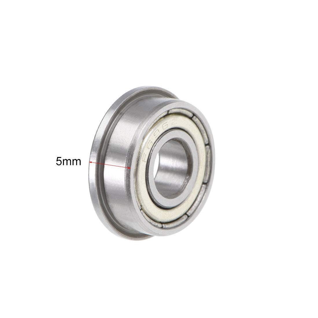 Rodamiento En Miniatura, 10 Piezas F696ZZ Rodamiento De Acero Con Doble