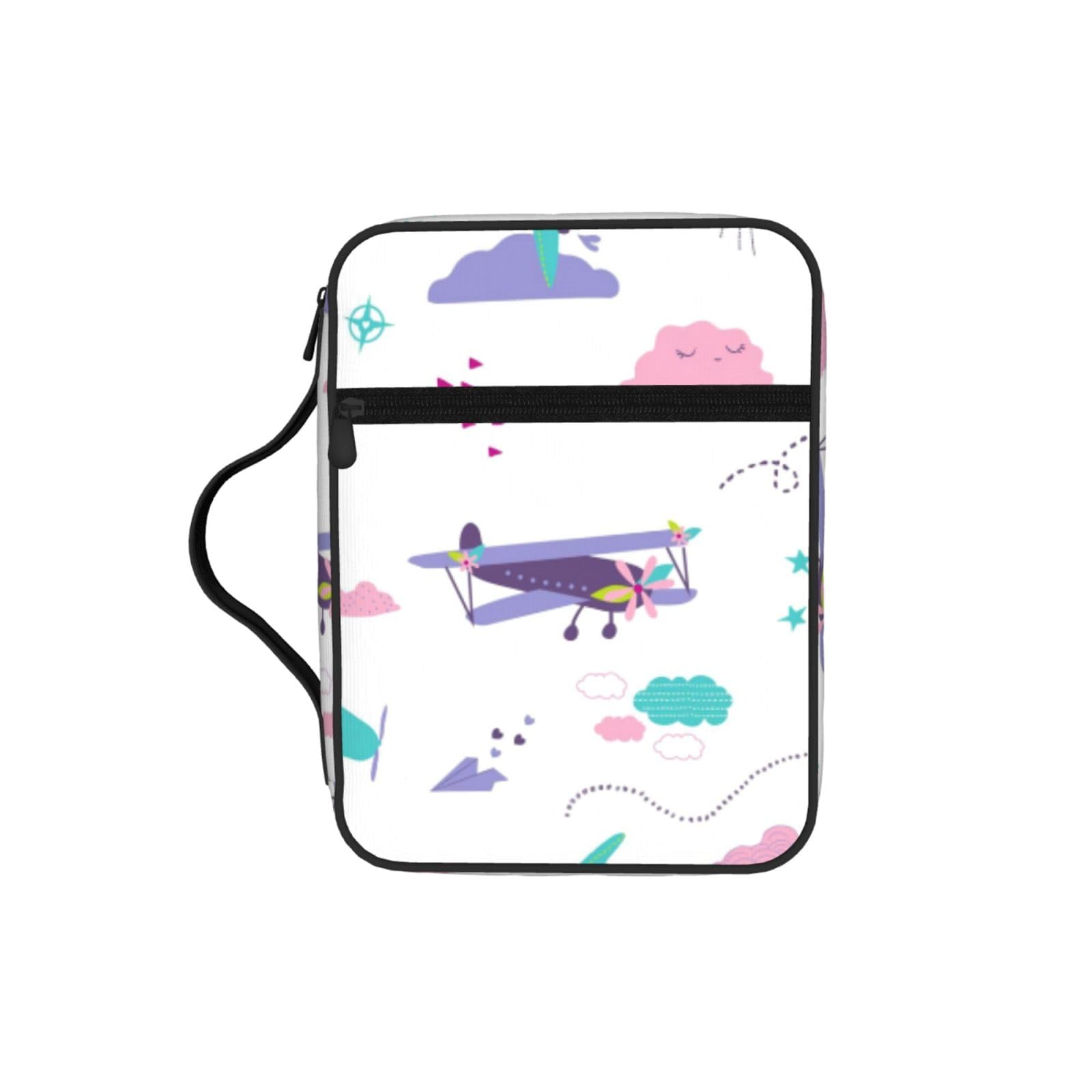 Airplane Bible Cover Case Waterproof Bible Bag With Handle Organizer Storage Book Cover For Bible Study