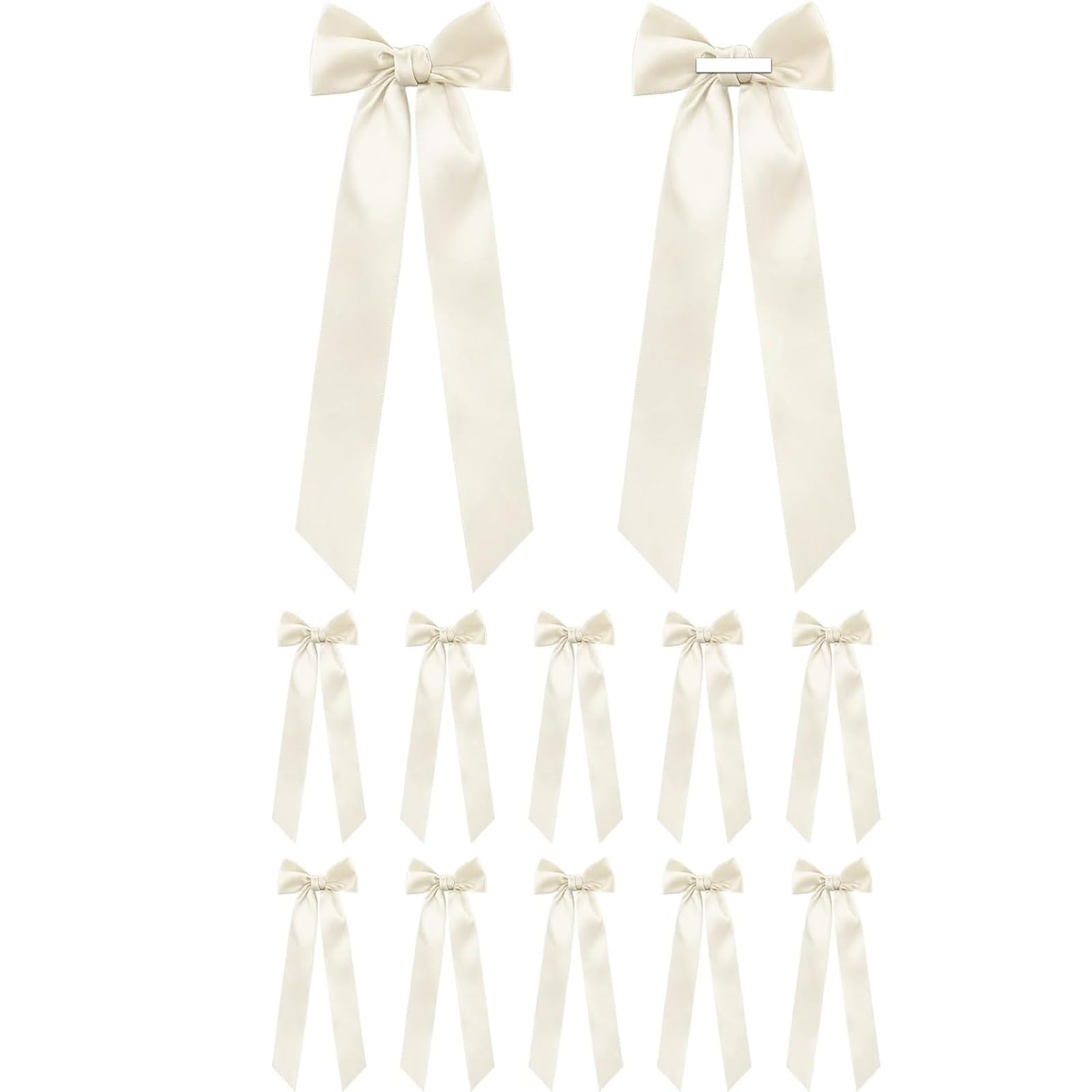 Xjdzineq 12 Satins Ribbon Bowknots Sturdy Decorative Accessories Ribbon Gift Wrapping Supplies for Craft and Holiday Parties Elegant Ballet Inspired Party Decors