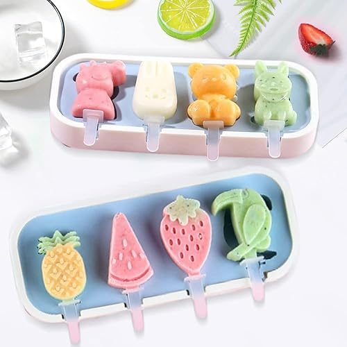 Moldes para paletas pequeñas, moldes para paletas pequeñas para niños y bebés, moldes de silicona para paletas de helados, sin BPA, reutilizables,