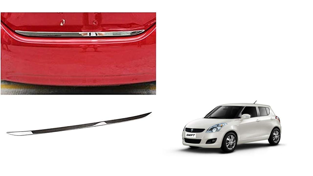 Auto Spare World Dicky Patti/Chrome Boot Garnish Compatible with Maruti Swift 2011-2016 Set of 1 Pcs.