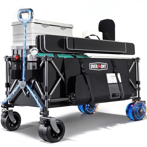 Overmont Electric Collapsible Folding Wagon