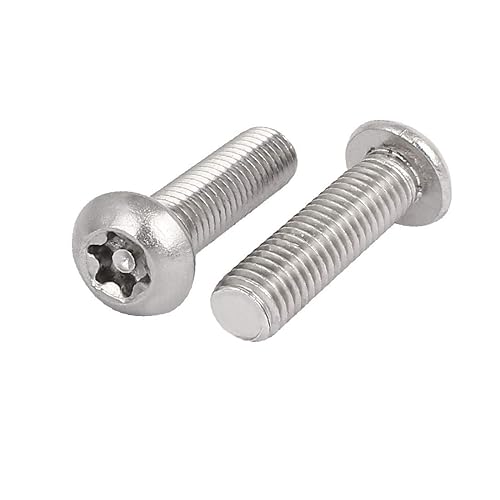 X-DREE M8x30mm 304 Stainless Steel Button Head Torx Security Machine Screws 2pcs(M8x30mm 304 Tornillos de la máquina de seguridad Torx de cabeza de