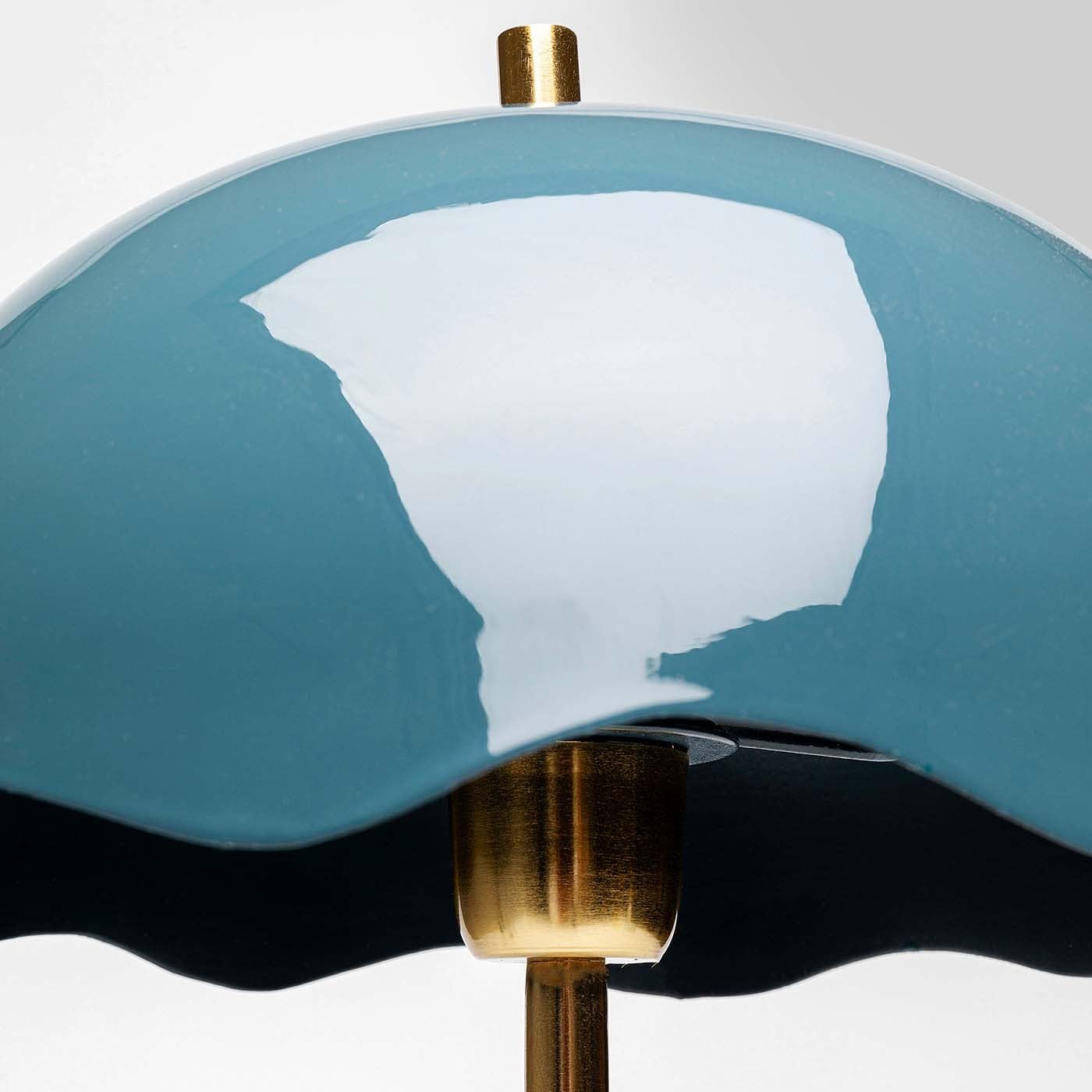 Kare Design Tischlampe Lia Midnight, Blau, Gold, Marmor, Metall, Moderne Tischleuchte, Büro, Wohnzimmer, Schlafzimmer, Office, keine Leuchtmittel inklusive, 50x30x30 (HxBxT)