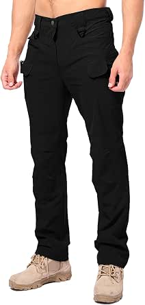 Pinnacle Safety Men's Cargo Work Pants - 65/35 Poly/Cotton Twill, 7.5oz, 36" Unfinished Length (P24)