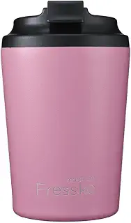 made by Fressko Bino タンブラー コーヒー専用 おいしさ長持ち 高い密封性 227ml / 8oz (Bubblegum)