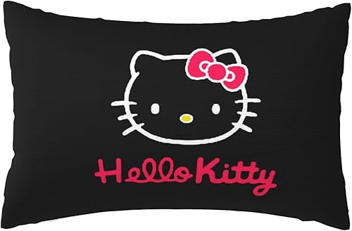 Bonita funda de almohada Kawaii de dibujos animados de anime para decorar sala de estar, sofá y dormitorio, 20 x 30 pulgadas-L14