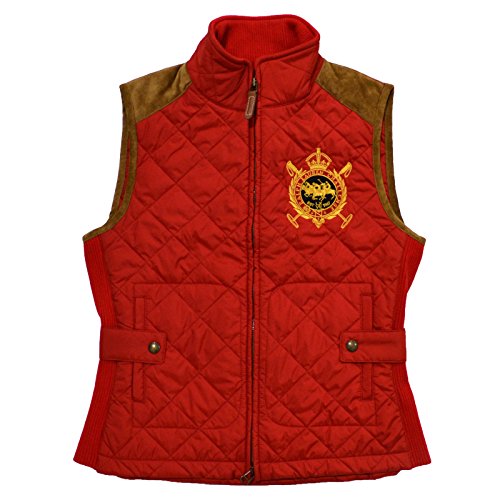 Polo Ralph Lauren - Chaleco Acolchado Ecuestre para Mujer - Rojo - Small