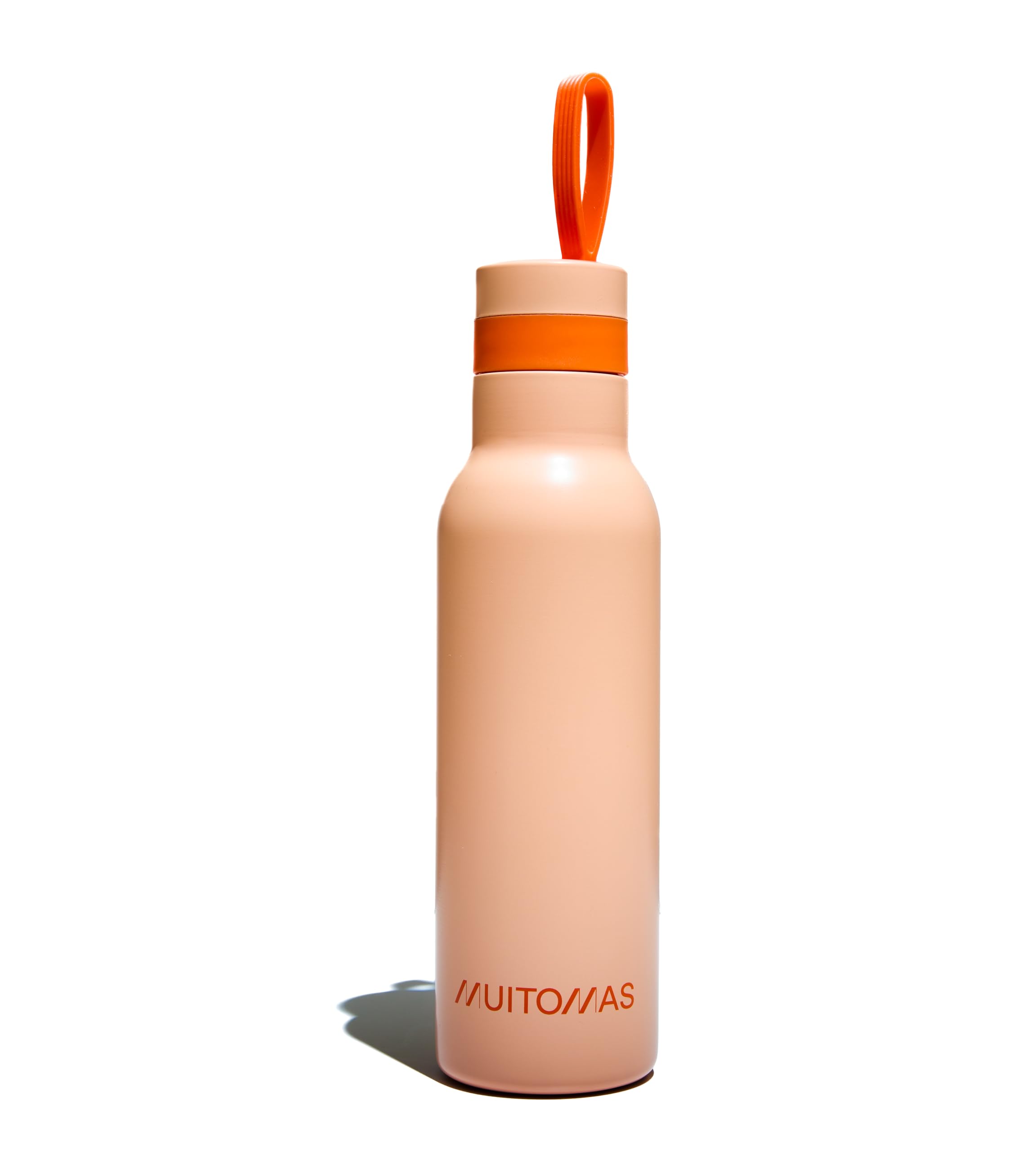 Muitomas Thermal Water Bottle 500 ml – Lightweight and Portable in Steel, Elegant Design with Airtight Closure – Peach Fuzzy Colour
