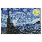 The Oliver Gal Artist Co. Classic Wall Art Canvas Prints 'Van Gogh-Starry Night' Home Décor, 45' x...