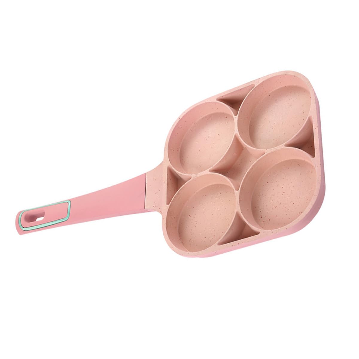 TOYANDONA Padella Antiaderente per Uova Multiforo 4 Fori, Pentola Compatta e Leggera per Colazione Domestica, Padella Pratica per Cucinare Hamburger e Frittate, Strumento da Cucina Facile