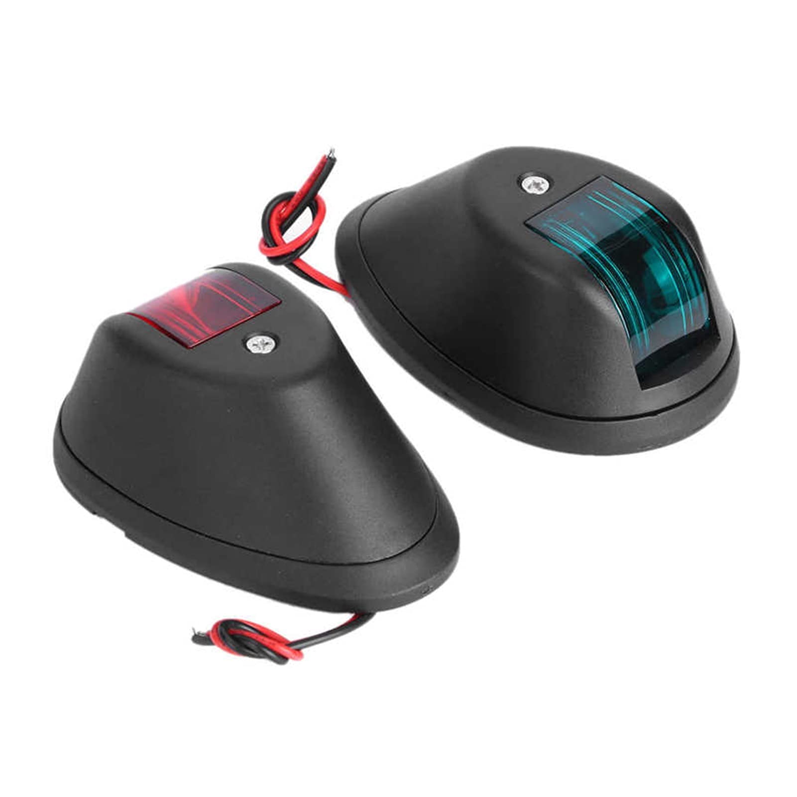 Paio di luci navigazione in barca 12V segnale impermeabile rosso verde 8pcs GUIDATO Spia avvertimento for barche marine yacht Per la navigazione e la pesca