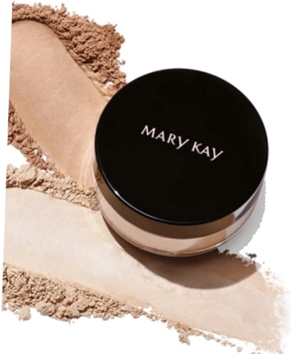 Pó Mineral Finalizador solto Acabamento Acetinado Mary Kay® 8g Light Medium Beige