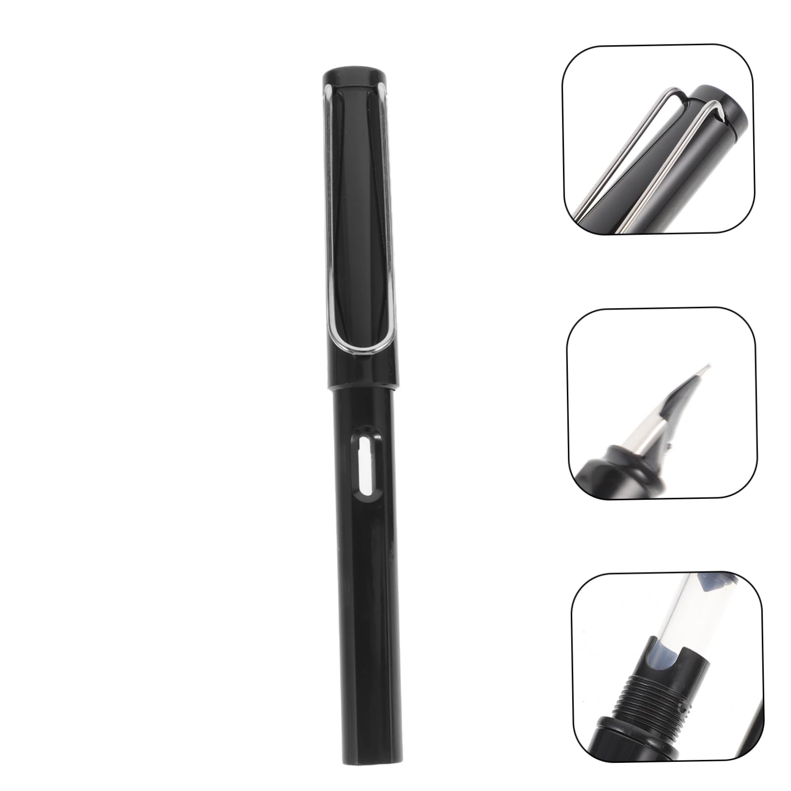 Gadpiparty 5 Ensembles pour Stylos Plume avec Stylos Pointe Fine pour Écriture Scolaire